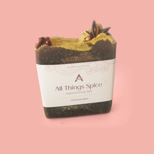 All That Spice Natural Soap Bar with star anise and pink peppercorns