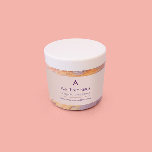 We Three Kings Body Polish orange and purple whipped sugar scrub