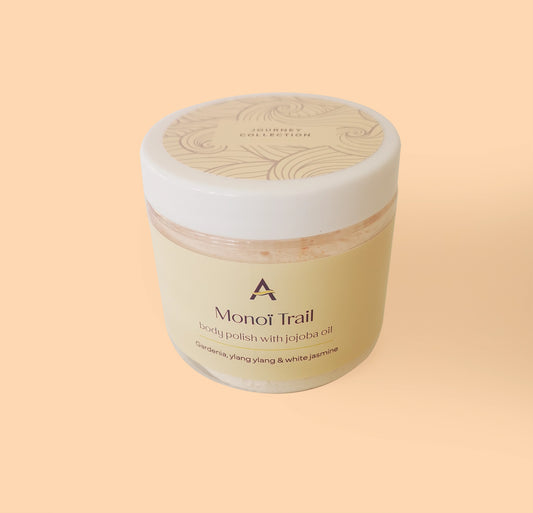 Floral body polish inspired by Tahitian Monoi Oil