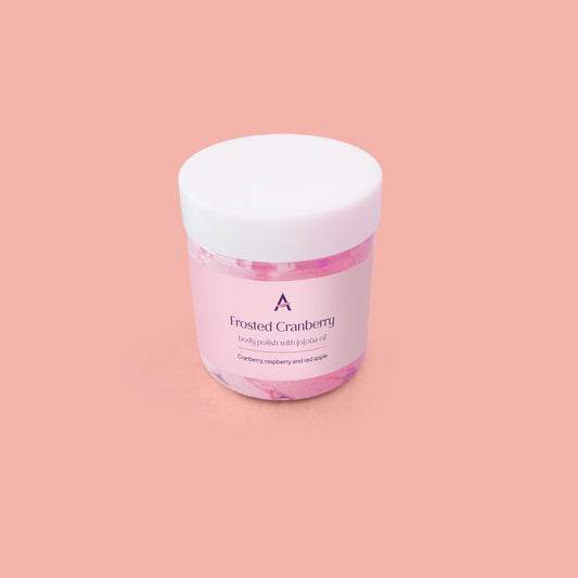 Vegan body polish cranberry raspberry apple grape fragrance