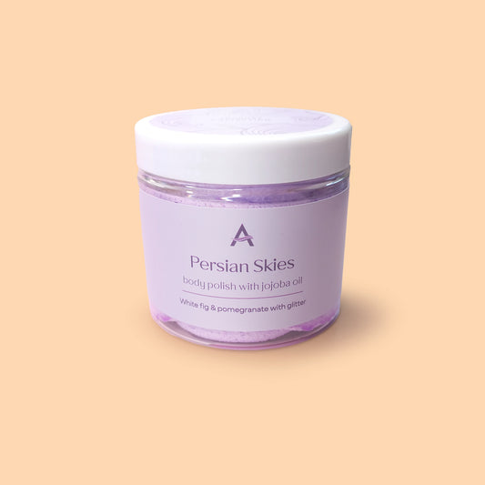 Persian Skies body polish with fig and pomegranate