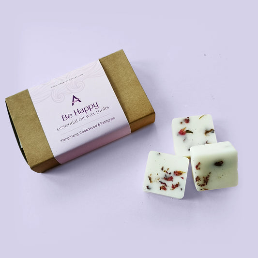 Kraft box and 3 individual square wax melts