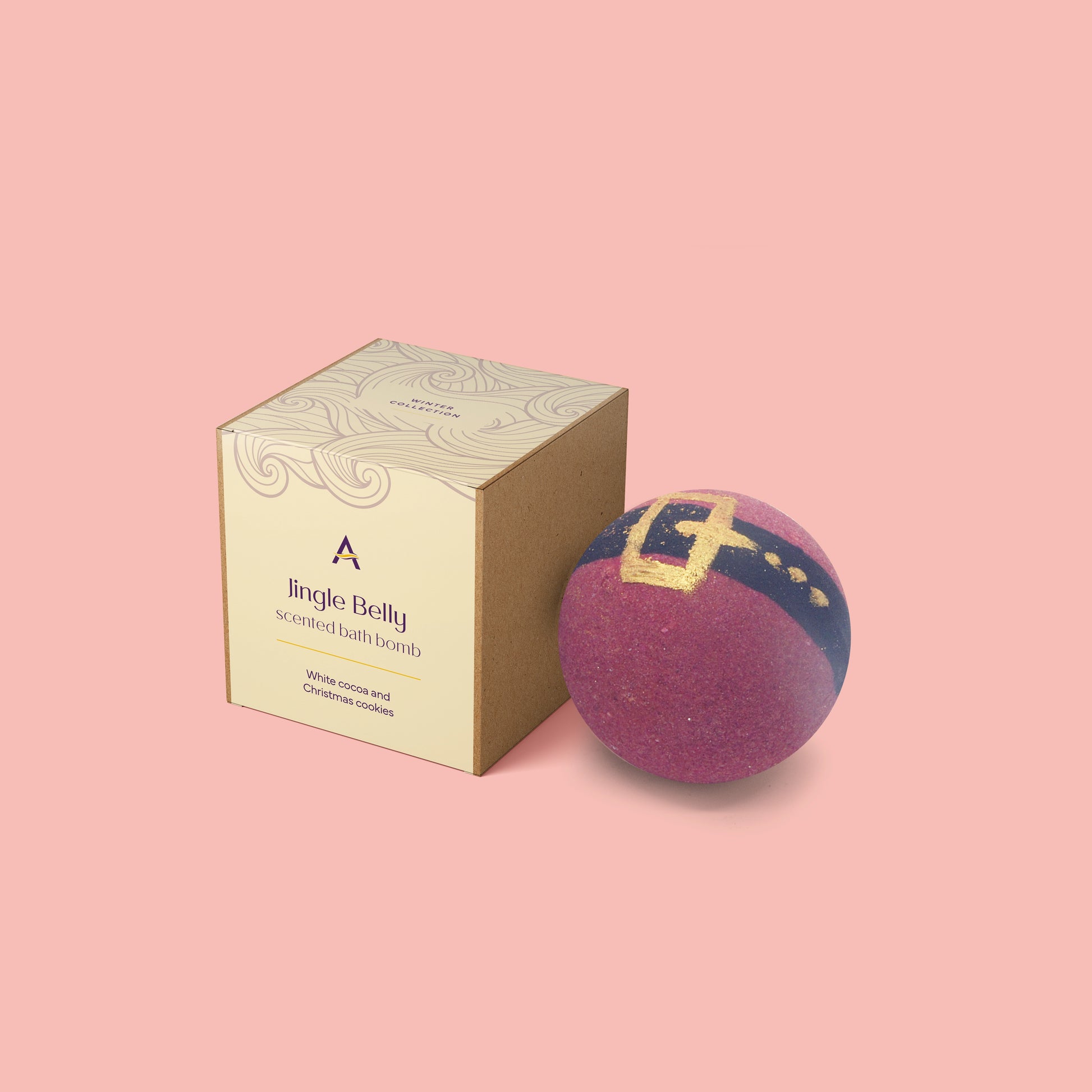 Santa’s belly bath bomb Christmas gift.