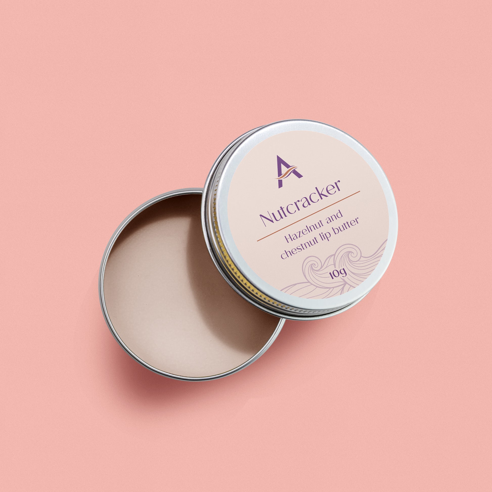 uncoloured lip balm in aluminium tin