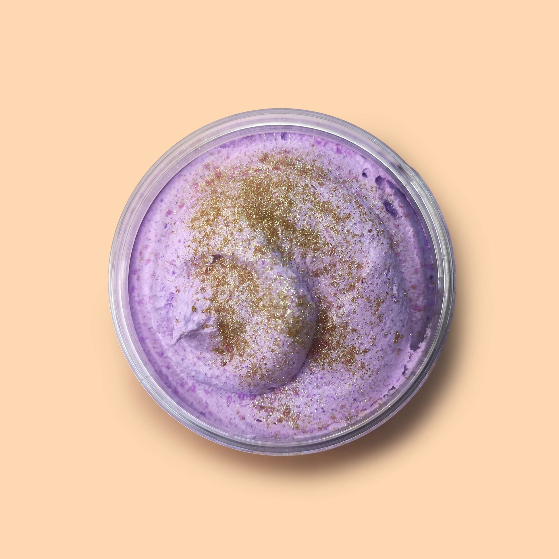 Persian Skies fig and pomegranate whipped soap body scrub texture
