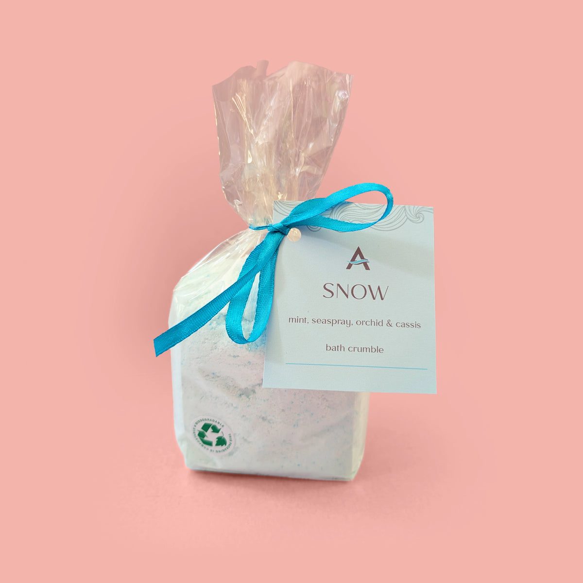 Snow Bath Crumble – Festive Mint, Seaspray & Silver Glitter | 360g