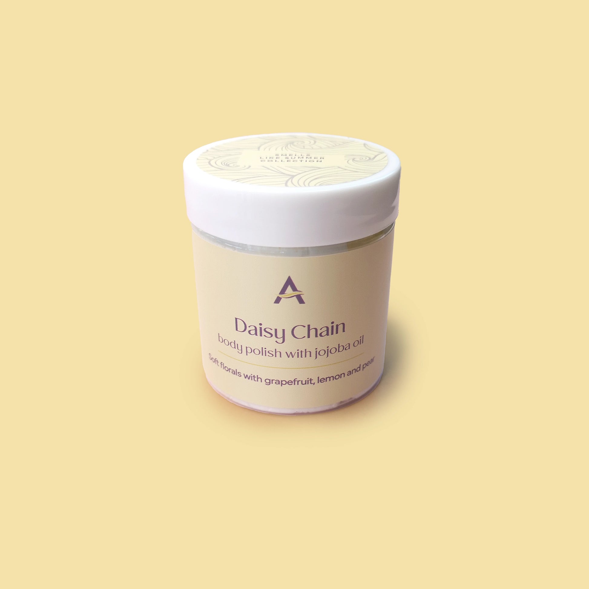 Daisy Chain floral whipped soap body scrub sampler pot